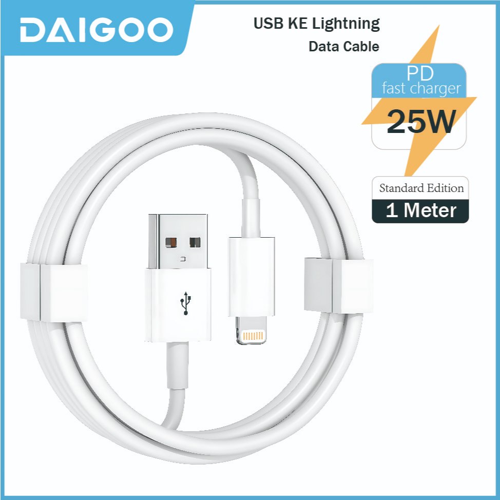 DAIGOO Kabel Charger iPhone USB to Lightning 1M Fast Charging Kabel Data iPhone Original Grade for i