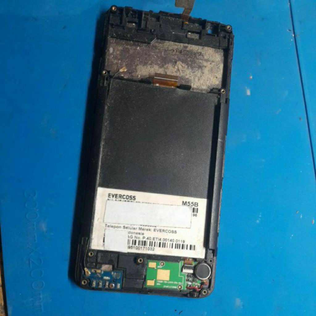frame tatakan lcd evercoss m55b
