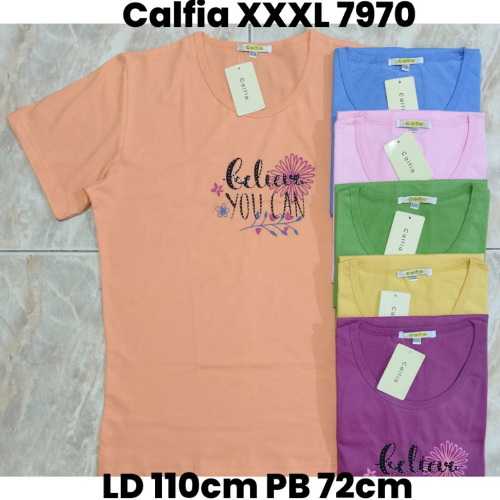 atasan wanita,kaos calfia,murah,tebal,lembut dan adem,size xxxl