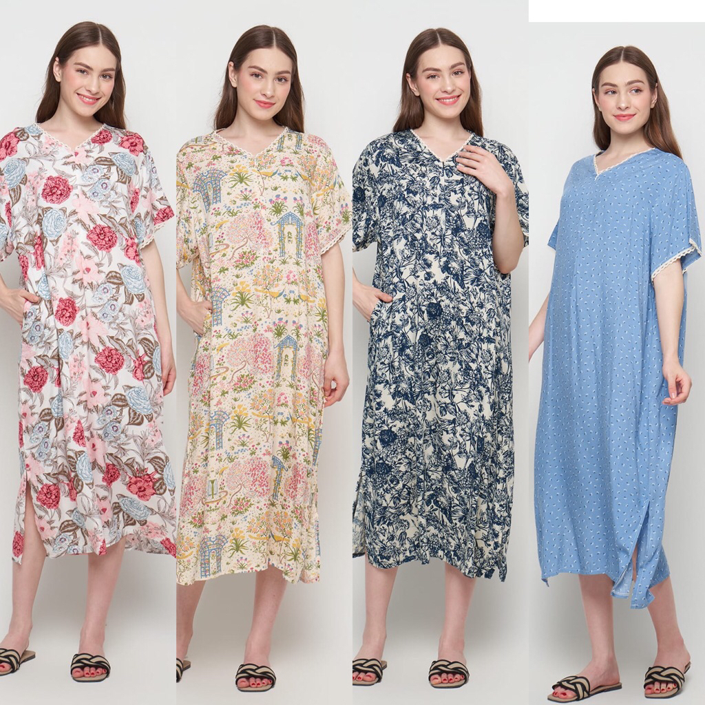 DASTER BUSUI PANJANG| daster kerah V | daster rayon