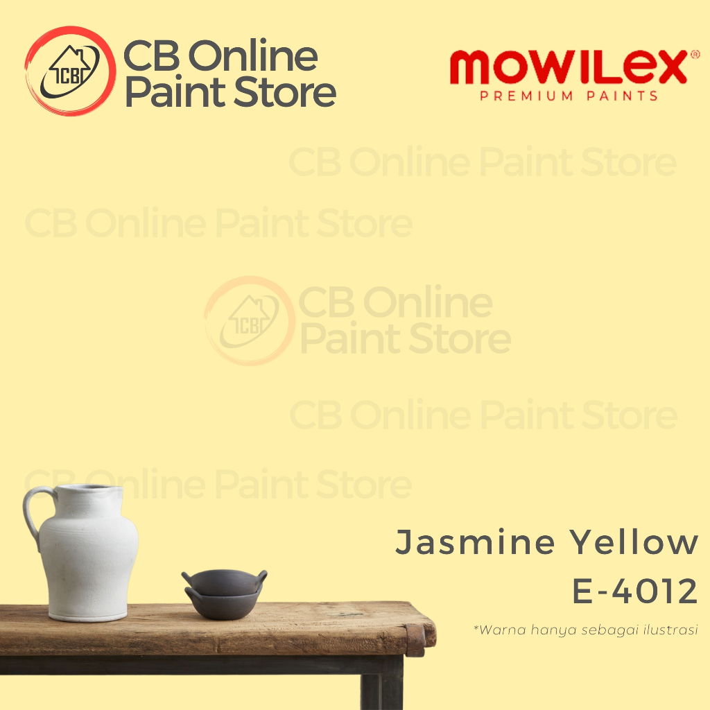 CAT TEMBOK MOWILEX - JASMINE YELLOW E-4012 - LITER