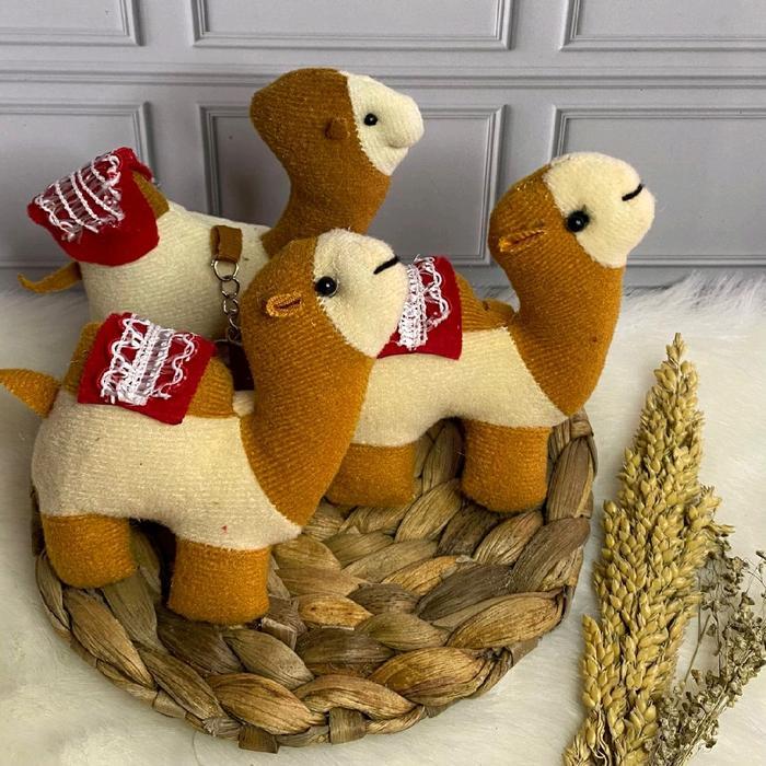 Gantungan Kunci Unta GROSIR Ganci Boneka Empuk Souvenir Oleh-Oleh Khas Haji Umroh Tahlil Sunat Khita