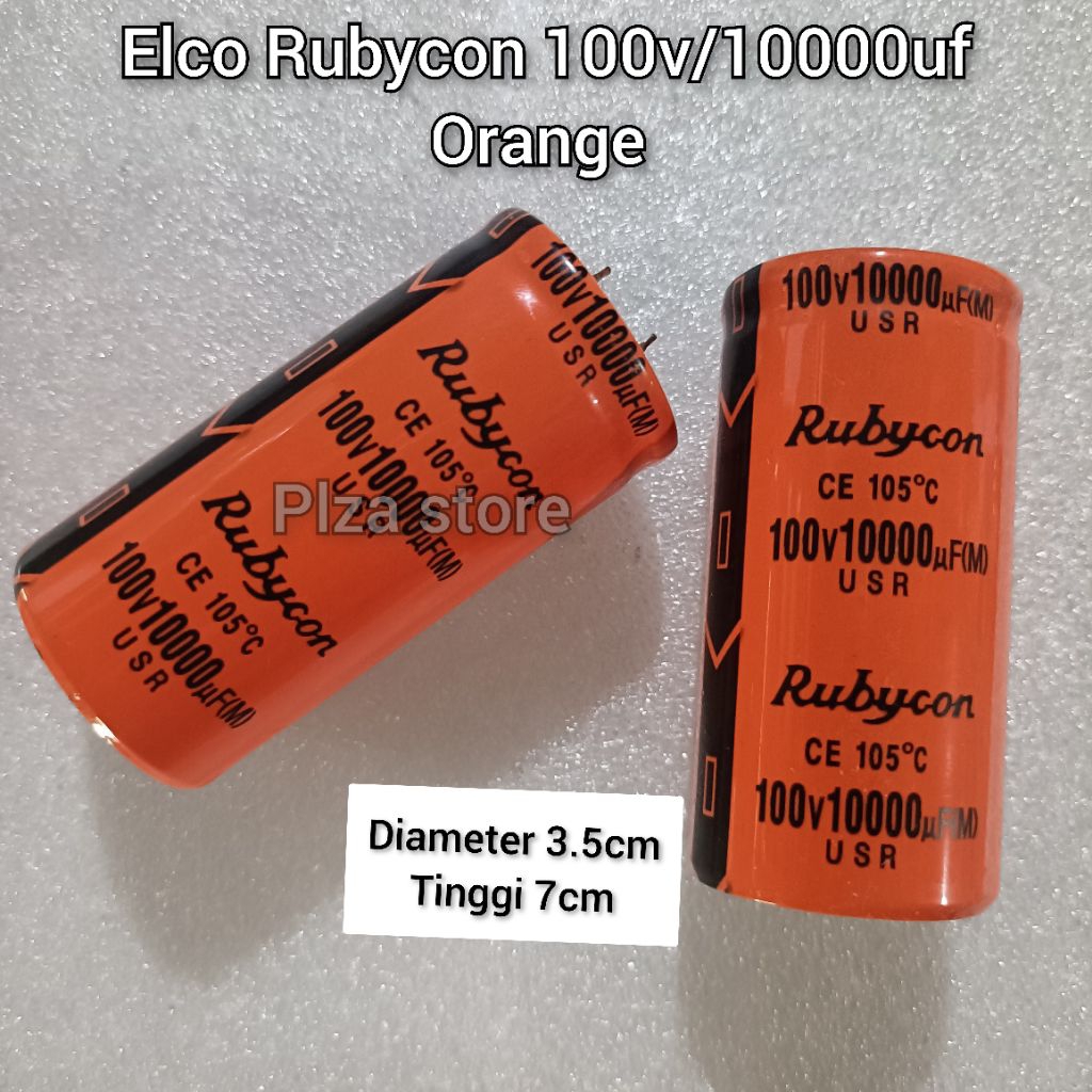Capasitor elco 100v 10000uf Rubycon orange USR/Elko 10000uf 100v rubycon oren USR