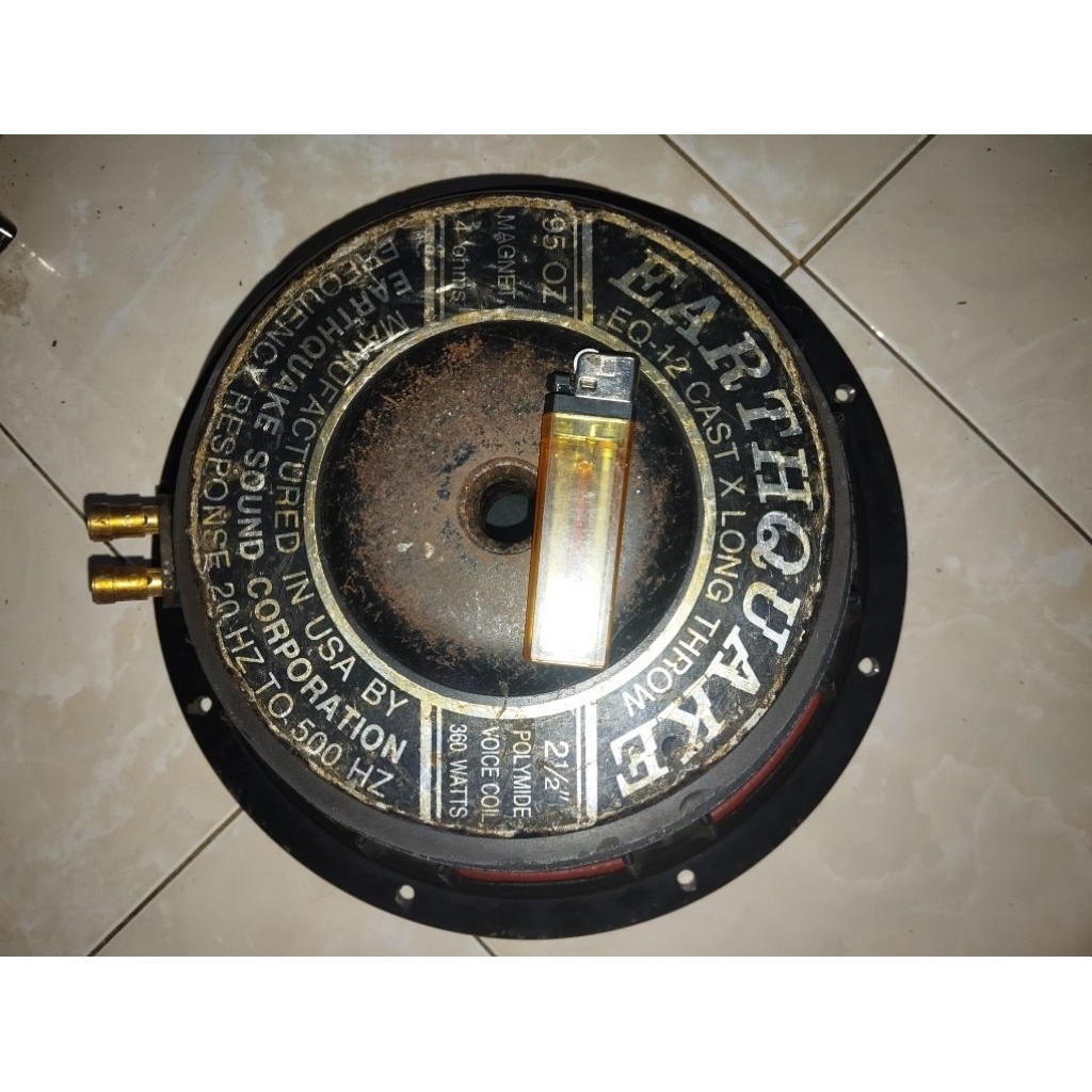 subwoofer Earthquake 12 inch magnet gede