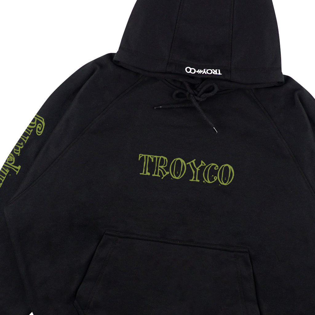 Troy Company Hoodie Boxy Raglan Black Hune FR - Hoodie Boxy Hitam BRH 3372