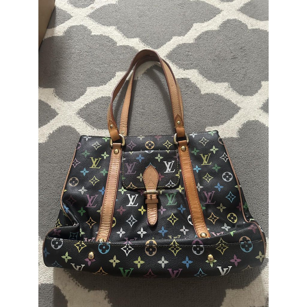 lv color hand bag