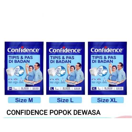 Confidence adult diapers pants L10/M10 - popok celana dewasa