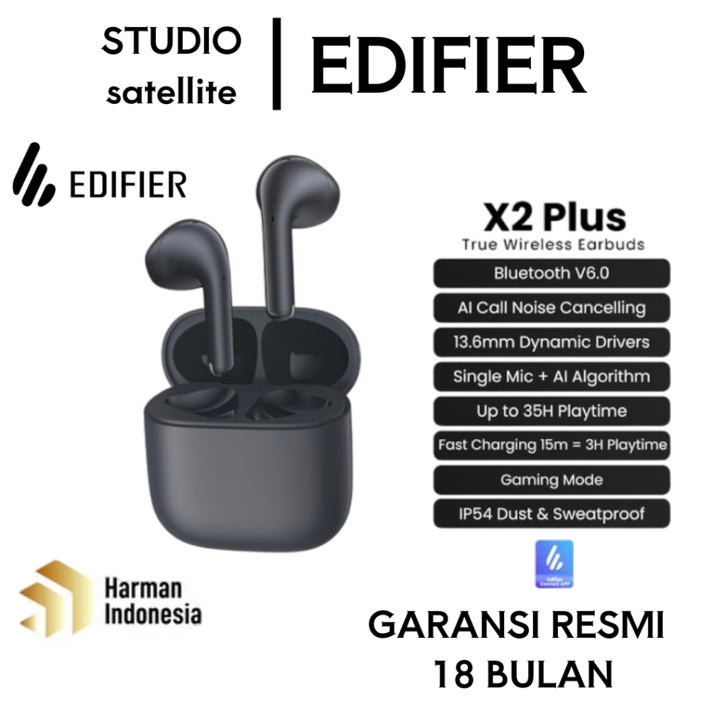 Edifier X2 Plus True Wireless Earbuds Bluetooth 6.0