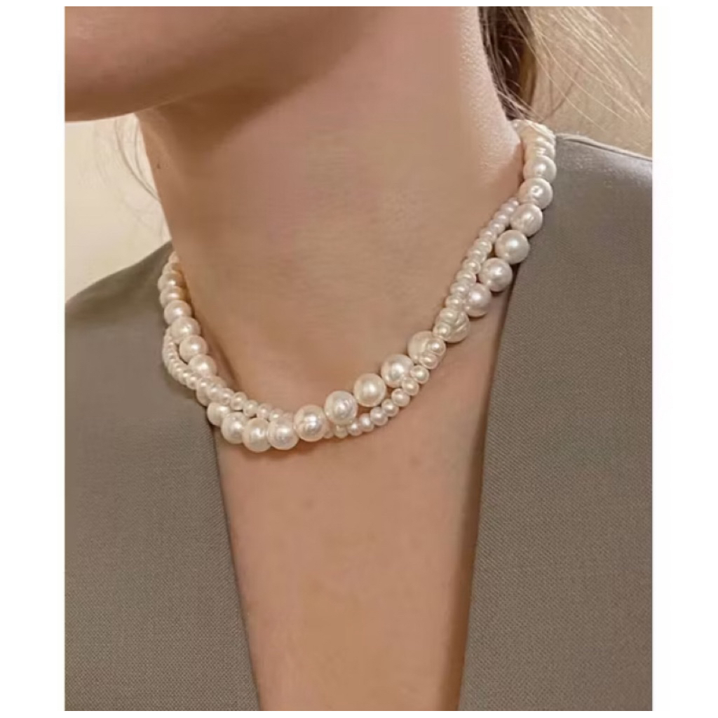 Kalung mutiara air tawar asli lombok Perhiasan Aksesoris Kalung mutiara air tawar asli lombok Akseso