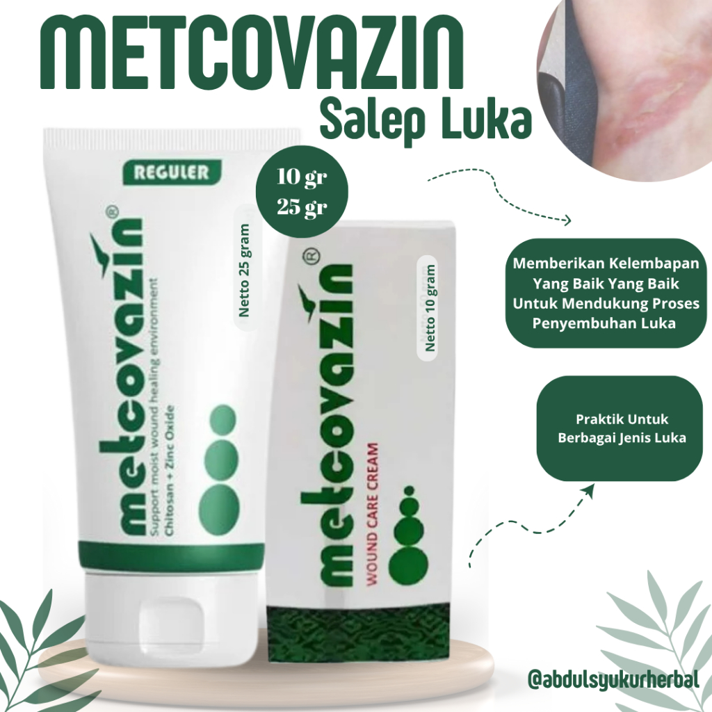 Salep Luka Metcovazin Reguler 25gr – Ampuh Obati Luka Diabetes, Luka Infeksi, Luka Bakar