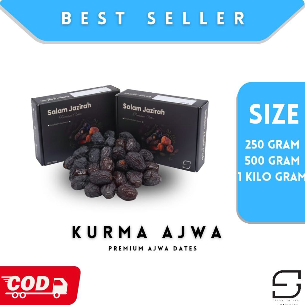 Kurma Ajwa Premium / Kurma Nabi Asli/Kurma Ajwa Organik/ Kurma Nabi Jumbo / Kurma Azwa Promil