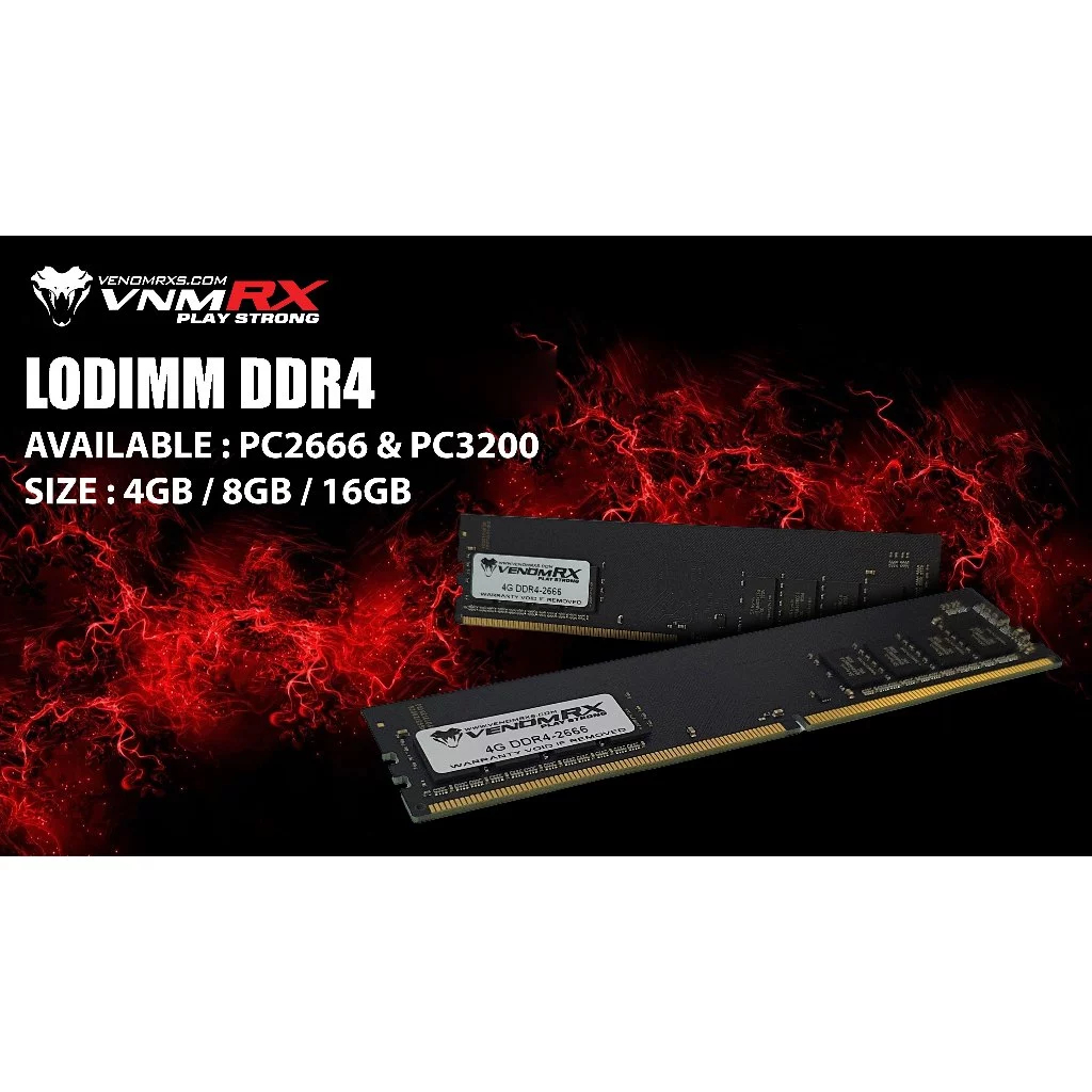 Memory Longdimm Venom RX 4GB DDR4