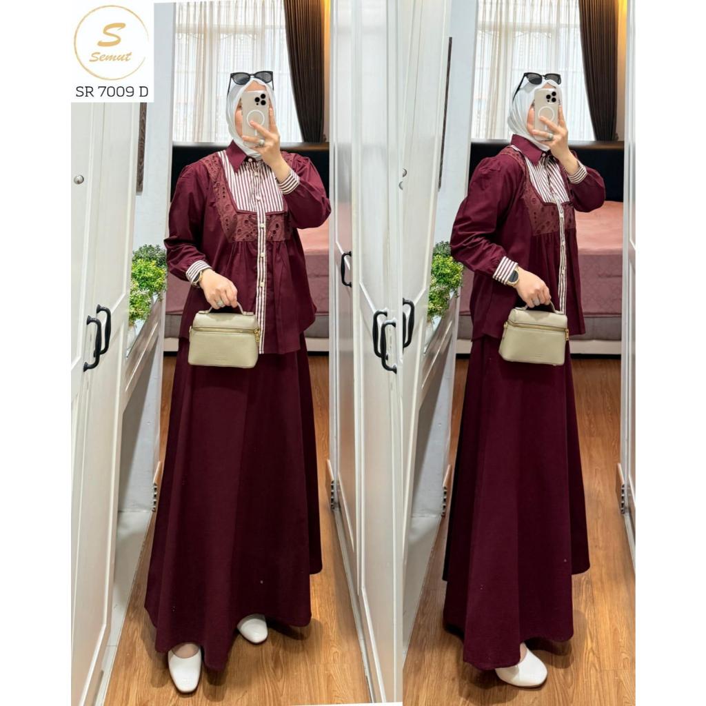 CAFAYA STELAN ROK CANTIK Katun import berkualitas, adem & nyaman ️Mix katun bolong import