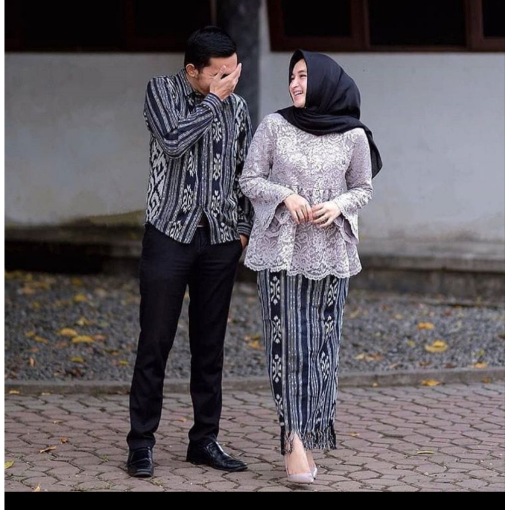 couple tenun mix brokat