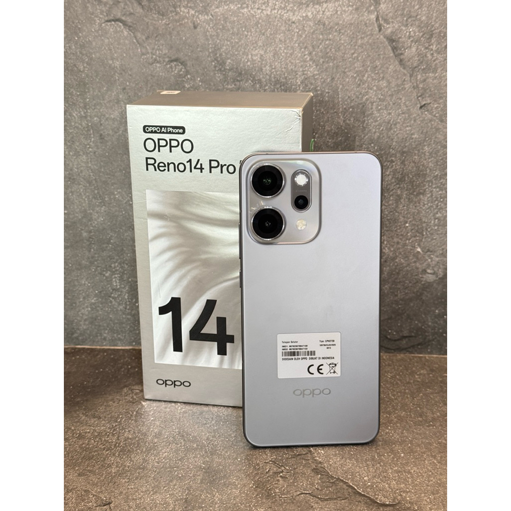 OPPO RENO 14 PRO 12/512 GB GARANSI RESMI FULLSET SECOND ORIGINAL