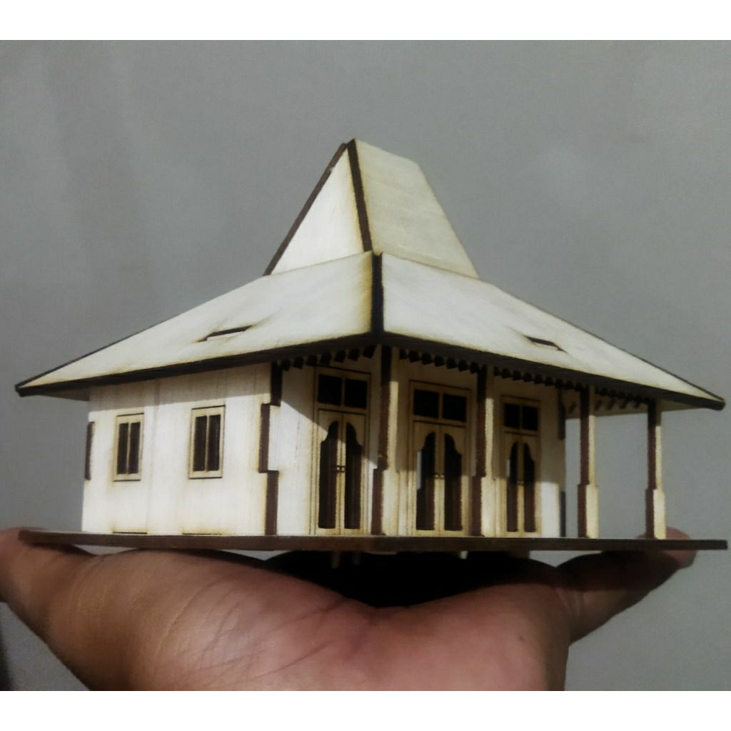 miniatur rumah joglo