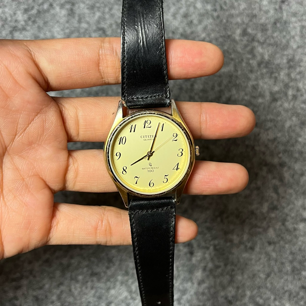 Jam tangan citizen antik second quartz original