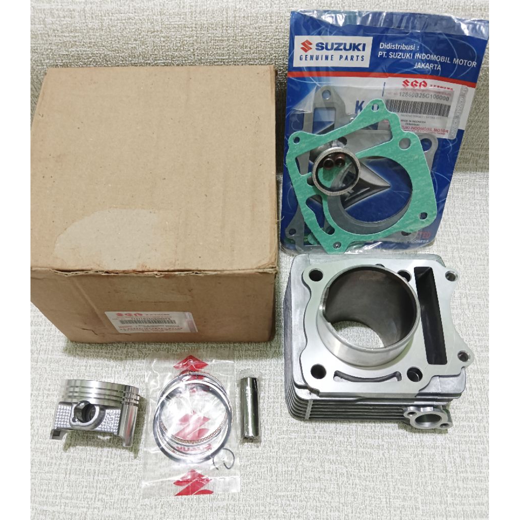 BLOK BLOCK SEHER KOMPLIT+TOPSET SATRIA FU 150 KARBU (BLOK+TOPSET SATRIA FU KARBU)