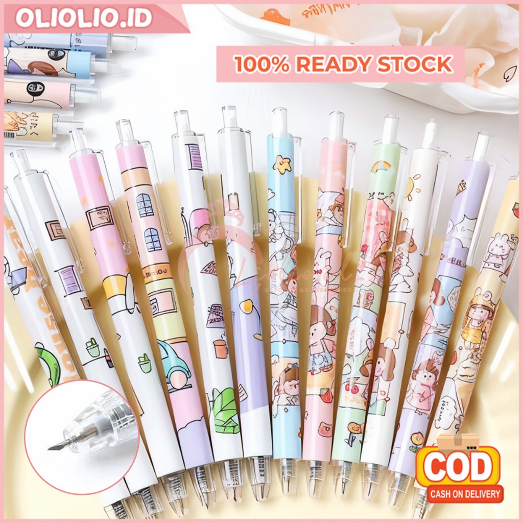 Cutter Pen Pemotong Stiker Pena Pisau Pulpen Ukir Pemotong Seni DIY Scrapbook Lucu