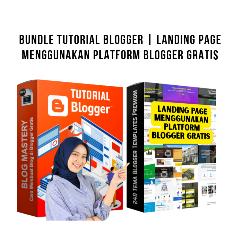 Bundle Tutorial Blogger | Landing Page Menggunakan Platform Blogger Gratis