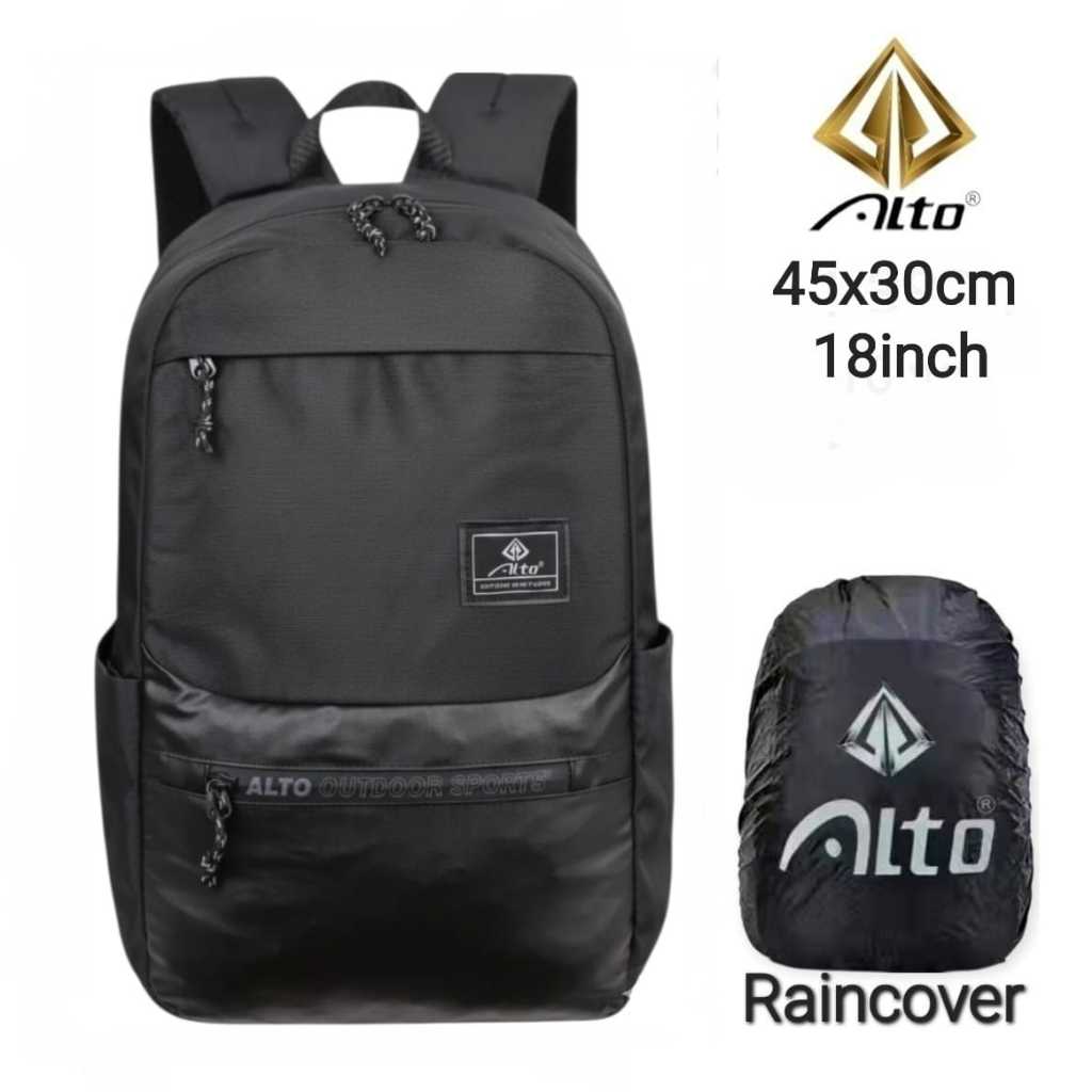 Tas Ransel Alto Original Tas Sekolah Laki laki/Cowok Backpack Pria Tas Hitam Polos Tas Laptop