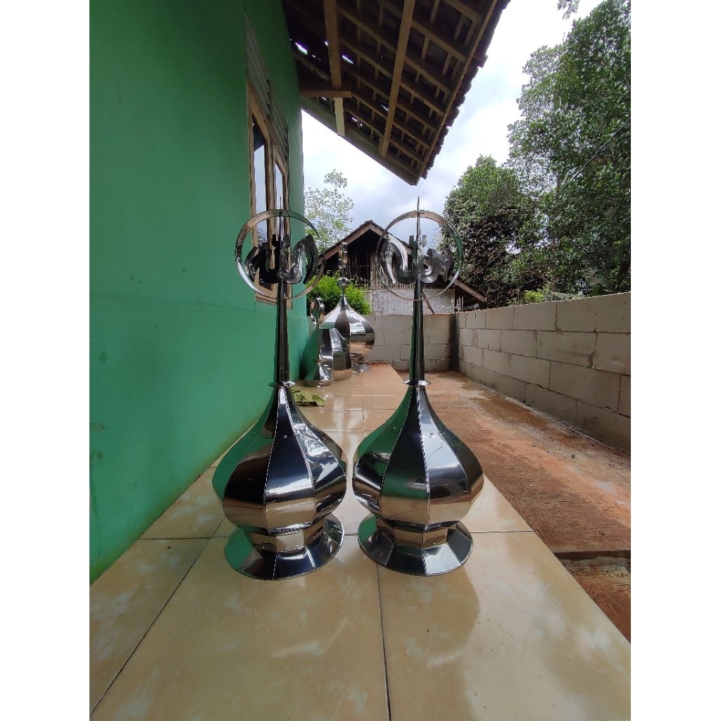 kubah masjid /mushola stainles diameter 30cm