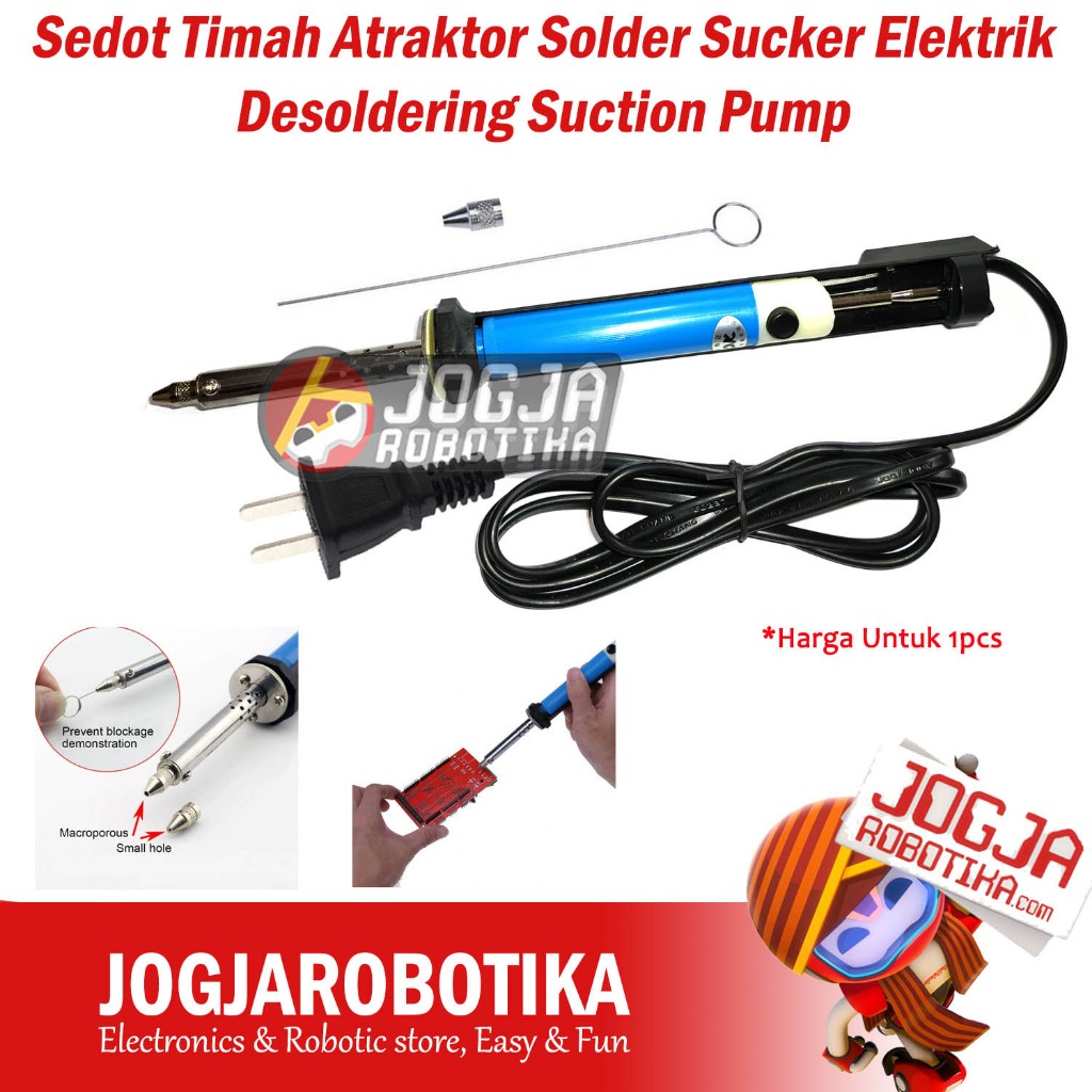 Sedot Timah Atraktor Solder Sucker Elektrik Desoldering Suction Pump