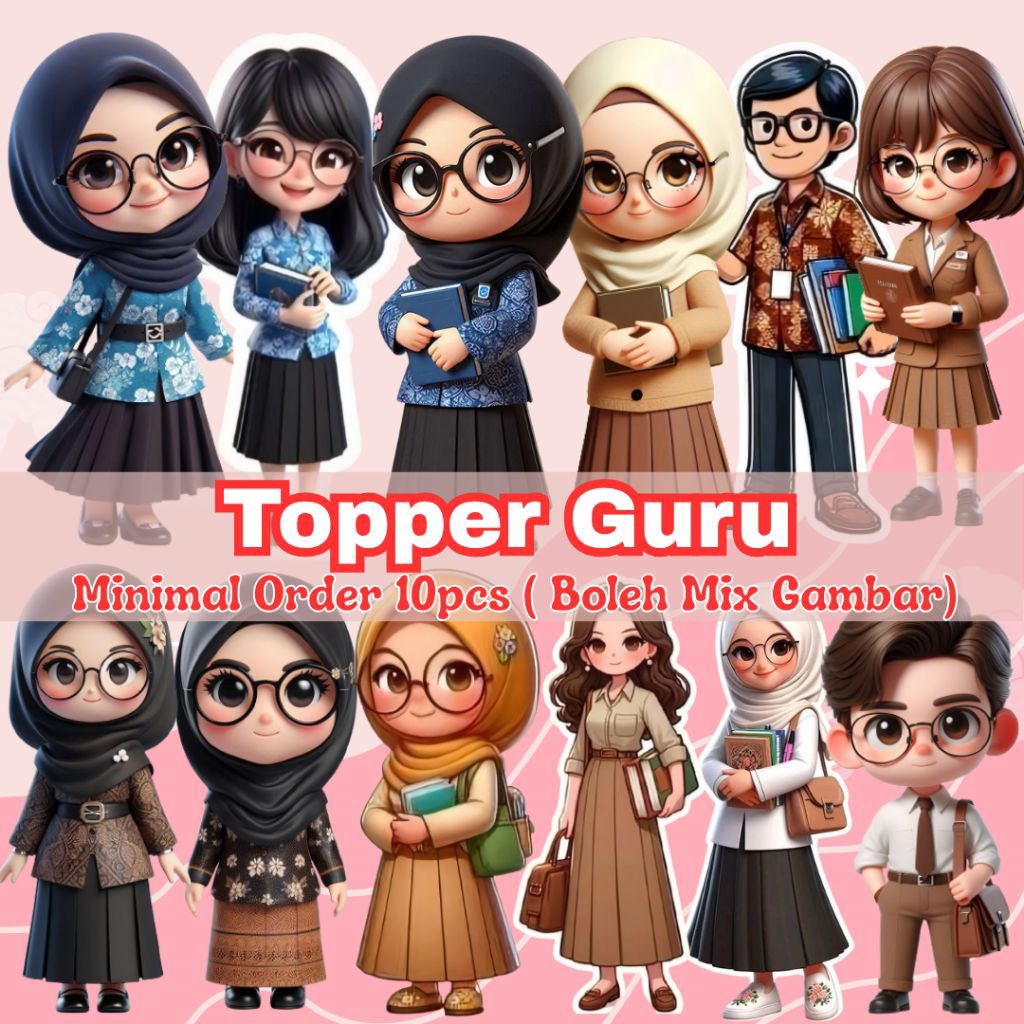 (Terbaru) Topper Buket Hari Guru | Topper Buket Guru - Topper Hari Guru