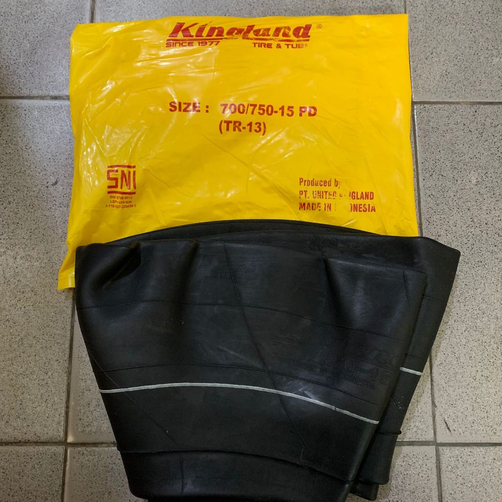 Ban Dalem Dalam Mobil 700/750-15 PD (Pentil Pendek) Ring Velg 15 ASLI KINGLAND BAN DALAM MOBIL 700/7
