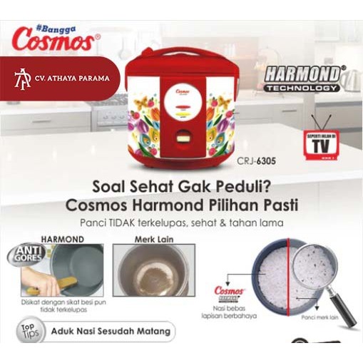 Rice Cooker Cosmos CRJ-6305 Harmond 2 Liter