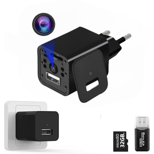 READY KAMERA ADAPTOR CCTV WIFI ORY SPY CAM HIDDEN MINI USB CHARGER FULL HD1080P Camera USB Charger A