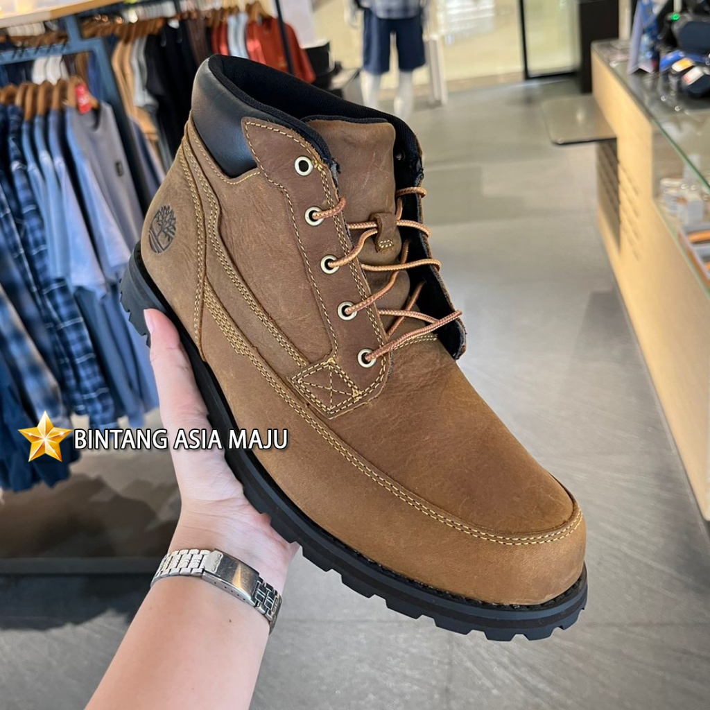 SEPATU BOOTS TIMBERLAND PRIA ORIGINAL BOOT PENDEK KULIT ASLI TM54
