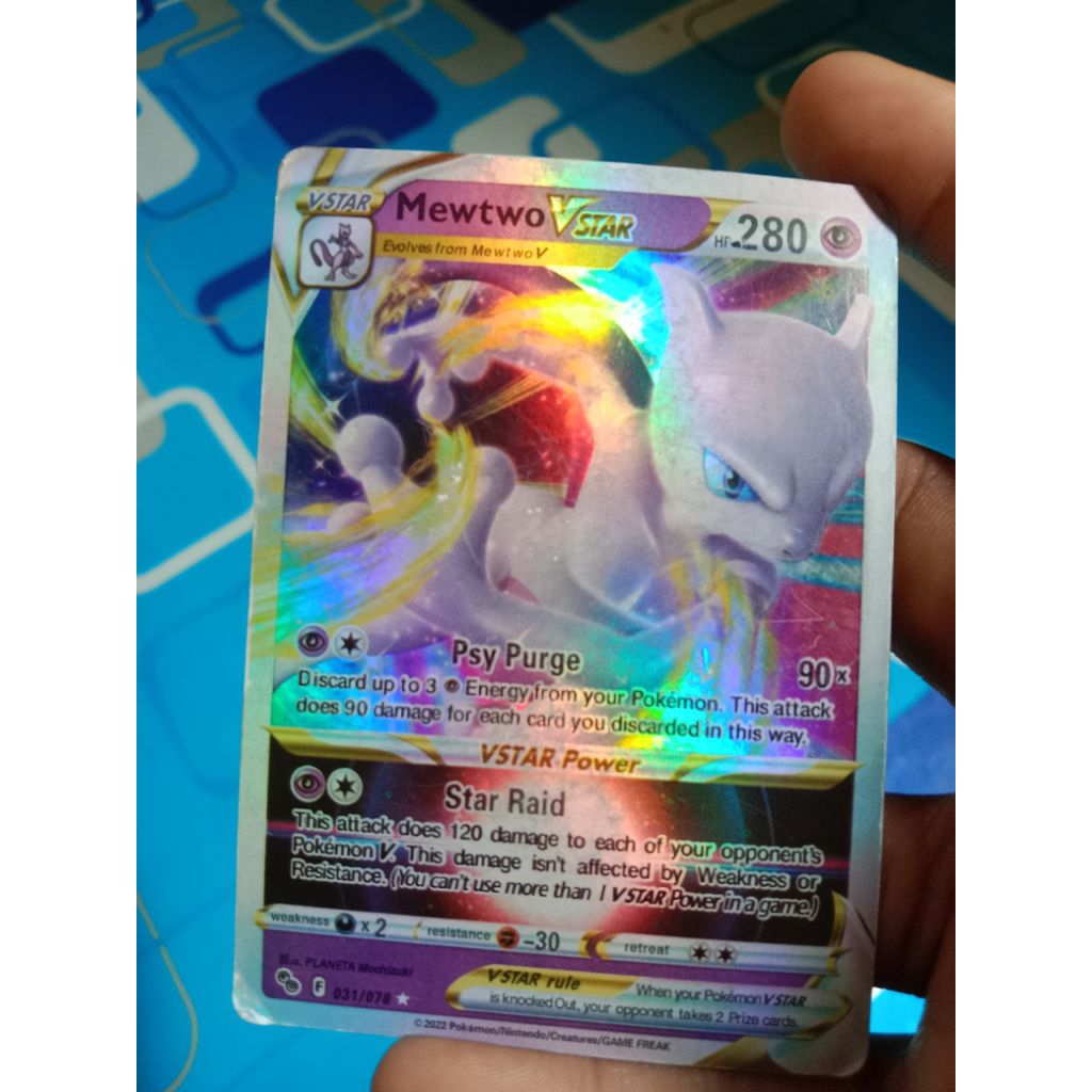 Mewtwo Vstar asli