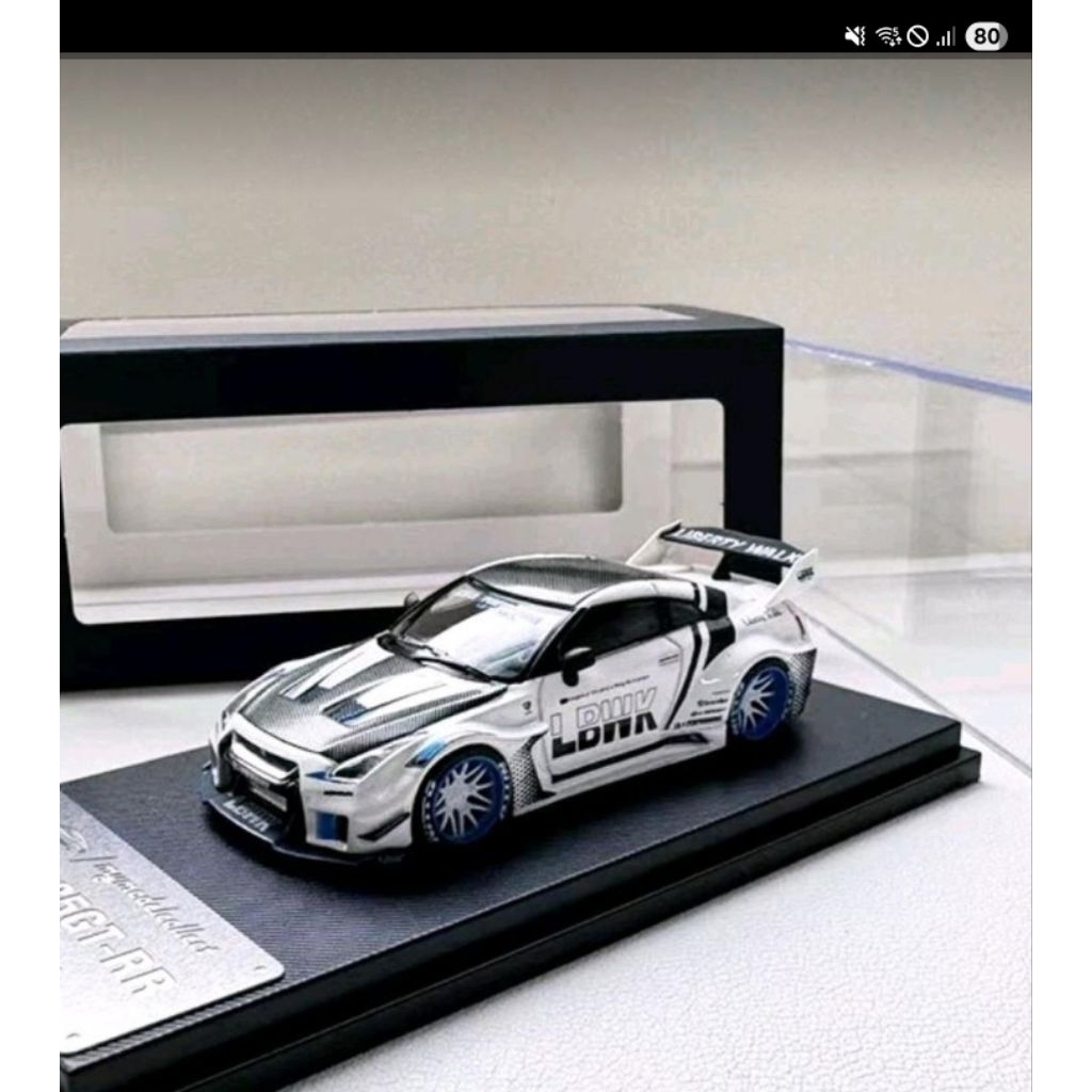 Mymodelcollection Nissan Gtr R35  LBWK white blue black
