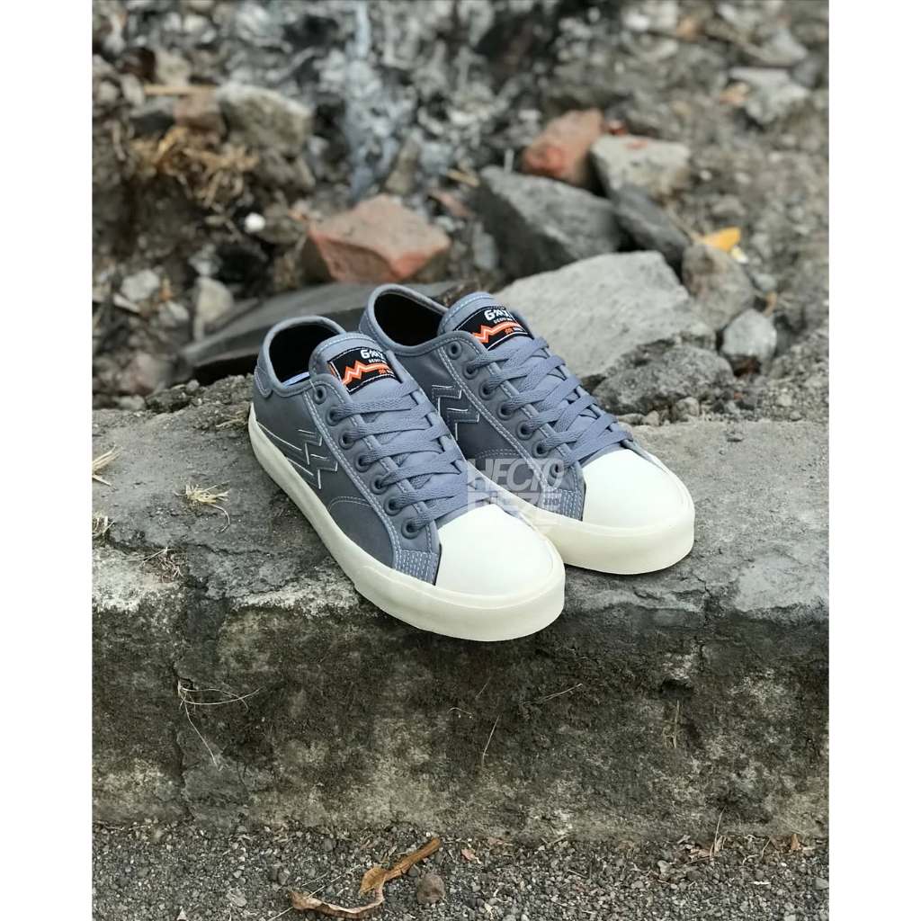 Geoff Max - Maverick Low Grey White | Sepatu Sneakers