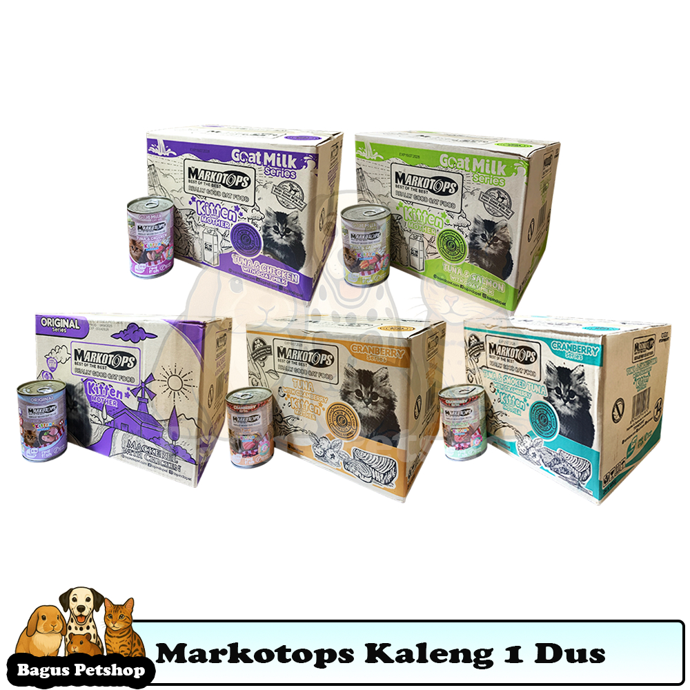 MARKOTOPS Makanan Kucing Basah MARKOTOPS KITTEN Kaleng 1 DUS 400g x 24 Pcs