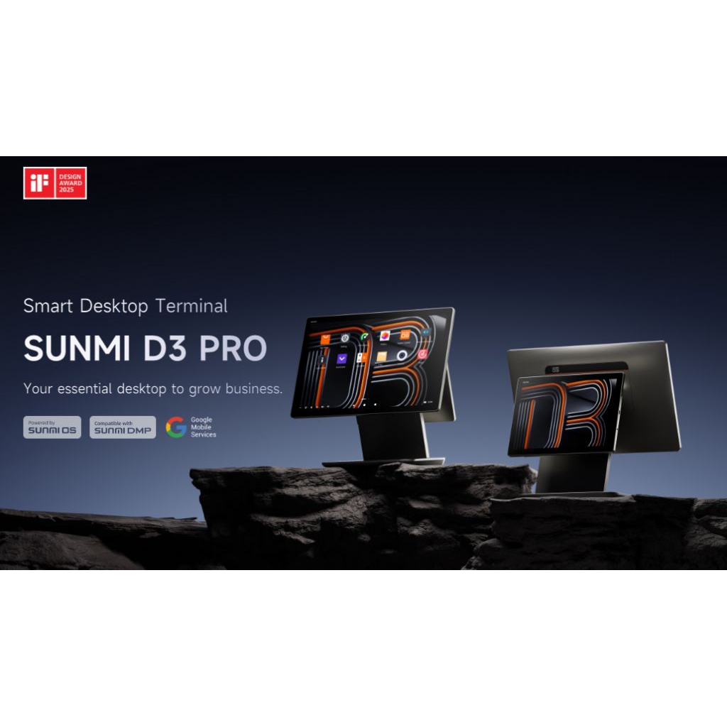 SUNMI D3 PRO - Mesin POS Kasir Desktop Sunmi Single Display & Dual Display