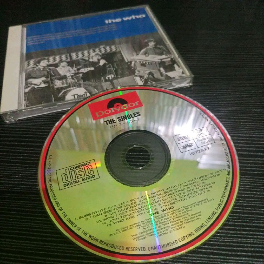 CD THE WHO - THE SINGLES / JAPANESE RELEASES