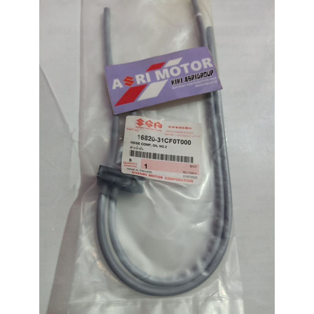 Selang pompa oli suzuki RC tornado satria 2T original sgp 16820-31CFOT000