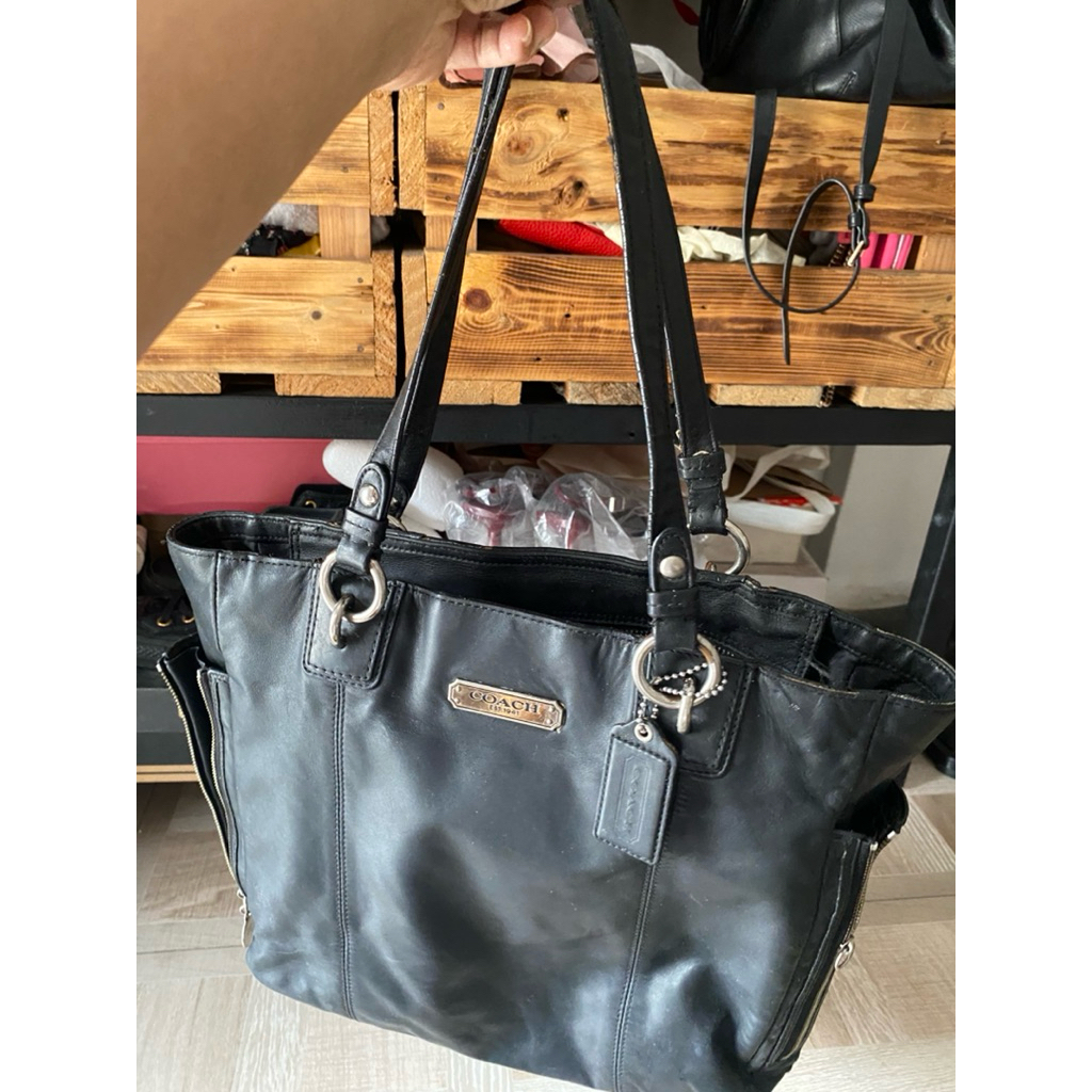 preloved tas coach hitam original