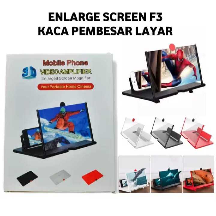 PEMBESAR LAYAR HP KACA F3 12IN PEMBESAR F3 12 INCH ENLARGED SCREEN MOBILE PHONE
