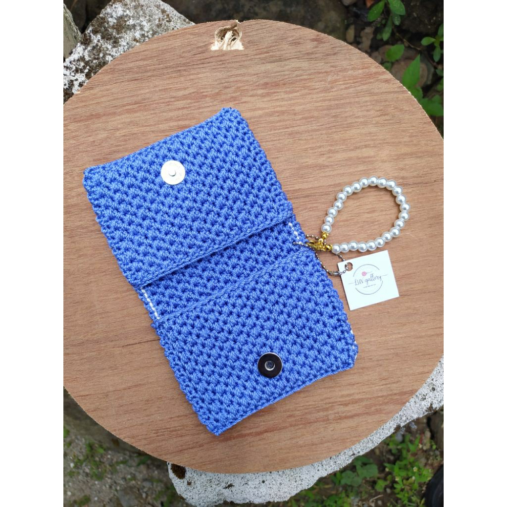 Dompet mini rajut dompet wanita elegan rajut handmade