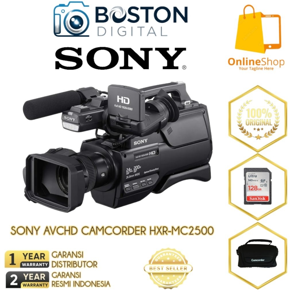 SONY AVCHD CAMCORDER HXR-MC2500 / SONY PROFESIONAL VIDEO CAMCORDER MC2500