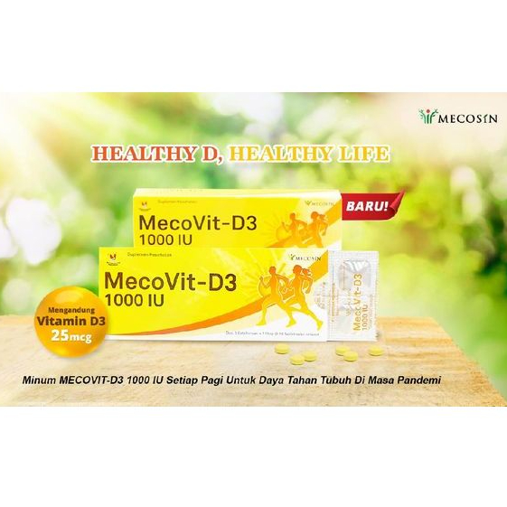 Mecovit D3 Vitamin D 1000 IU 30 Tablet