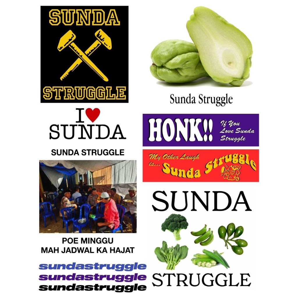 STIKER SUNDA STRUGGLE "WALUH"