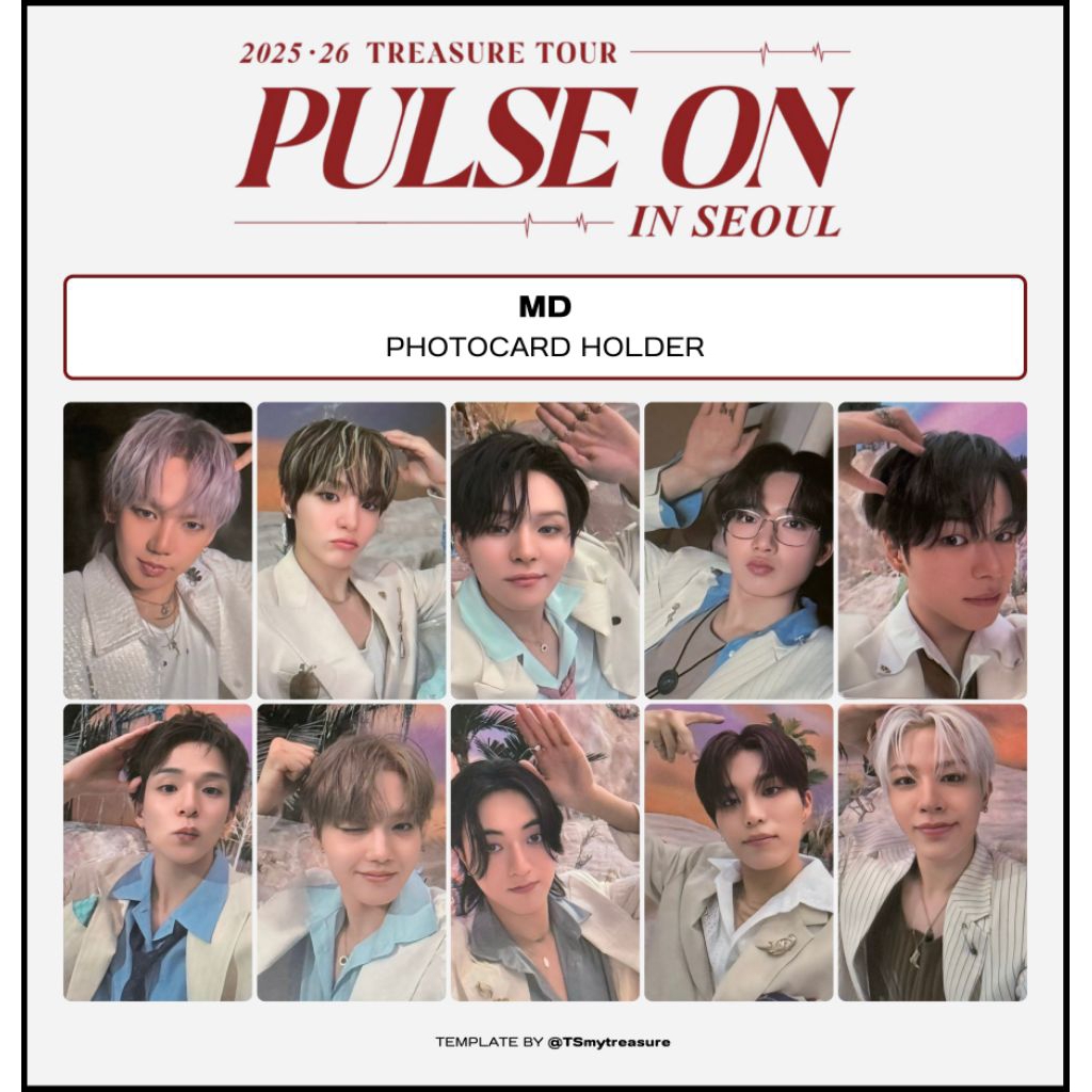 Photocard Treasure MD Merch Pulse On Collect Book Kolbuk PVC Case Photocard Holder