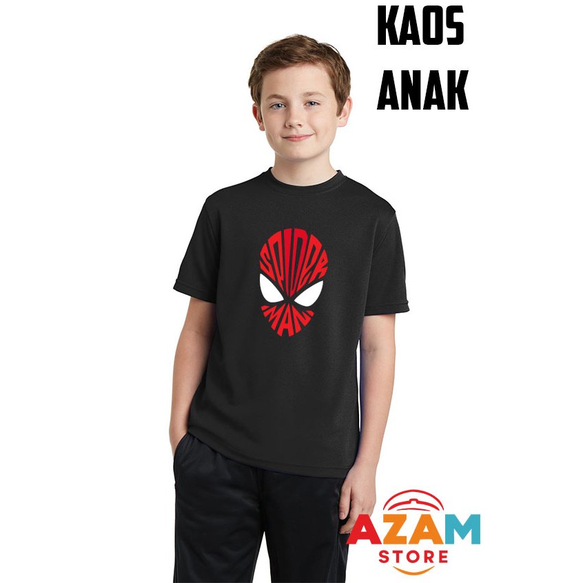 Kaos baju anak laki laki perempuan spiderman 1