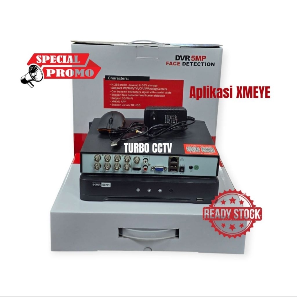 DVR XMEYE 8CH 5MP FULL HD