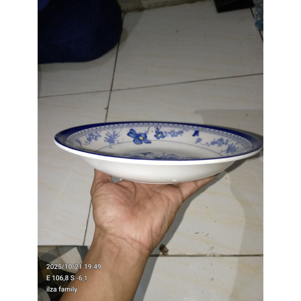 1 lusin piring makan melamin 9 inci/piring melamin motif murah