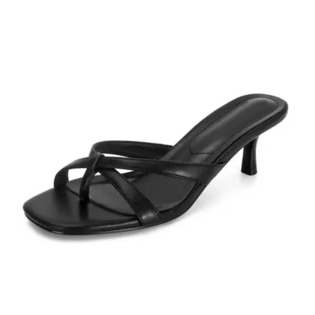 Sendal heels jepit wanita terbaru cantik elegant Tinggi 7cm size 35-42 Dnr-04